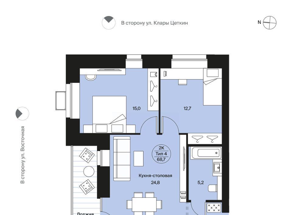 квартира г Сыктывкар ул Карла Маркса 165к/1 фото 1