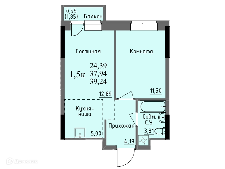 квартира г Ижевск проезд Ключевой 23а городской округ Ижевск, Посёлок фото 1