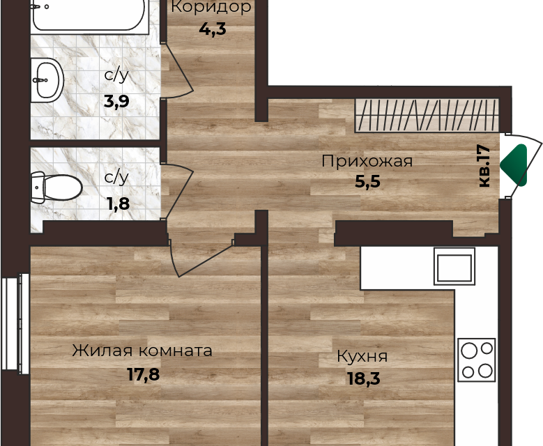 квартира г Барнаул ул Нагорная 6-я 15г/1к 1 муниципальное образование Барнаул фото 1