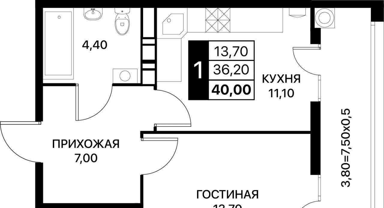 квартира г Ростов-на-Дону р-н Пролетарский Александровка ЖК «Персона» фото 1