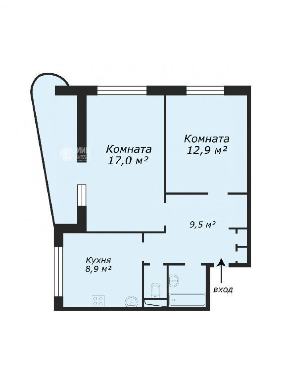 квартира г Жуковский ул Гудкова 17 Ильинская МЦД-3 фото 8