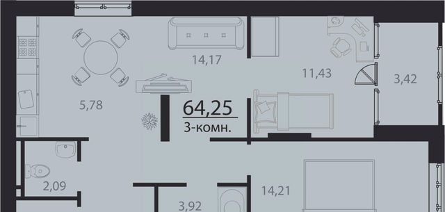 р-н Заволжский Новый Город ЖК Атмосфера 3 17-й кв-л фото