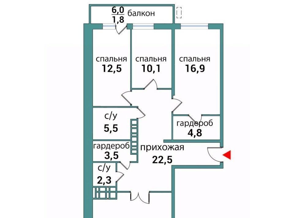 квартира г Самара Гагаринская проезд 4-й 67б фото 1