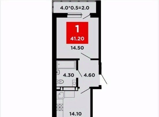 квартира г Краснодар р-н Прикубанский ул Конгрессная 20 фото 1