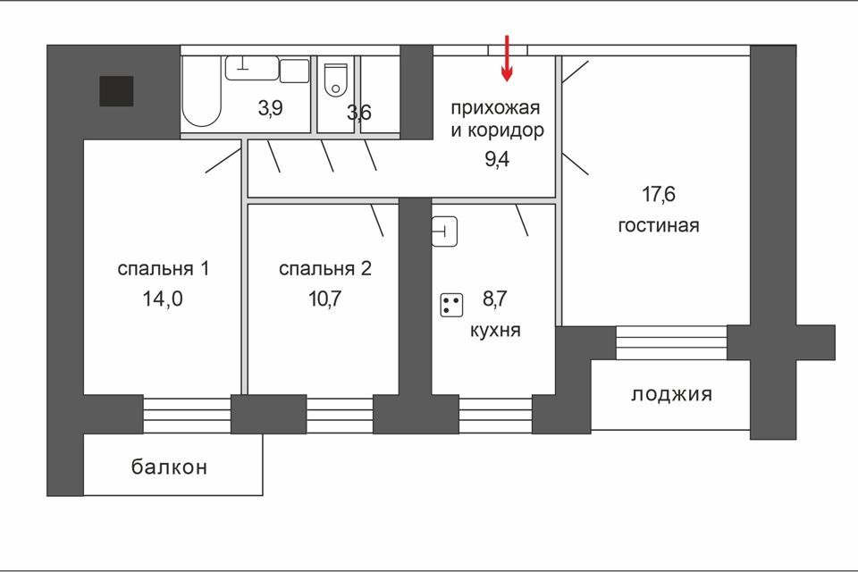 квартира г Хабаровск ул Льва Толстого 15 городской округ Хабаровск фото 1